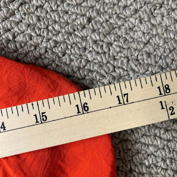 H&M X Coachella Womens Dress Size 12‎ Red Orange Sleeveless Mini Elastic Waist - Picture 7 of 11